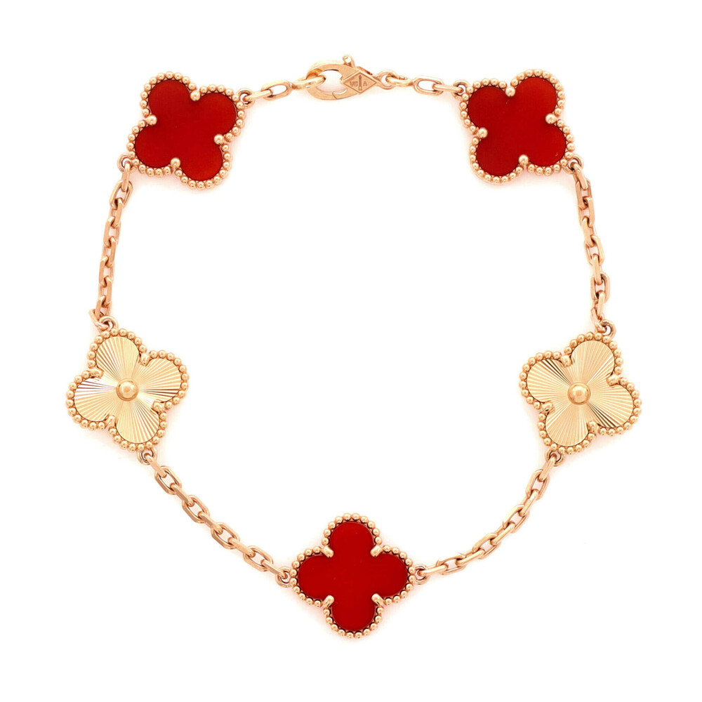 Van Cleef & Arpels Vintage Alhambra 5 Motifs Bracelet